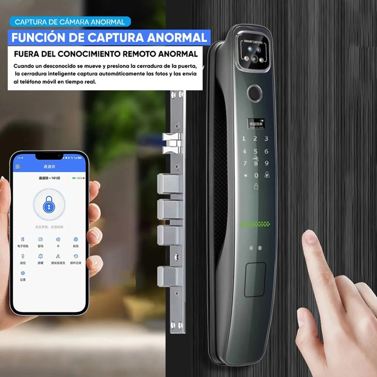 Cerradura Inteligente K904 con Reconocimiento facial