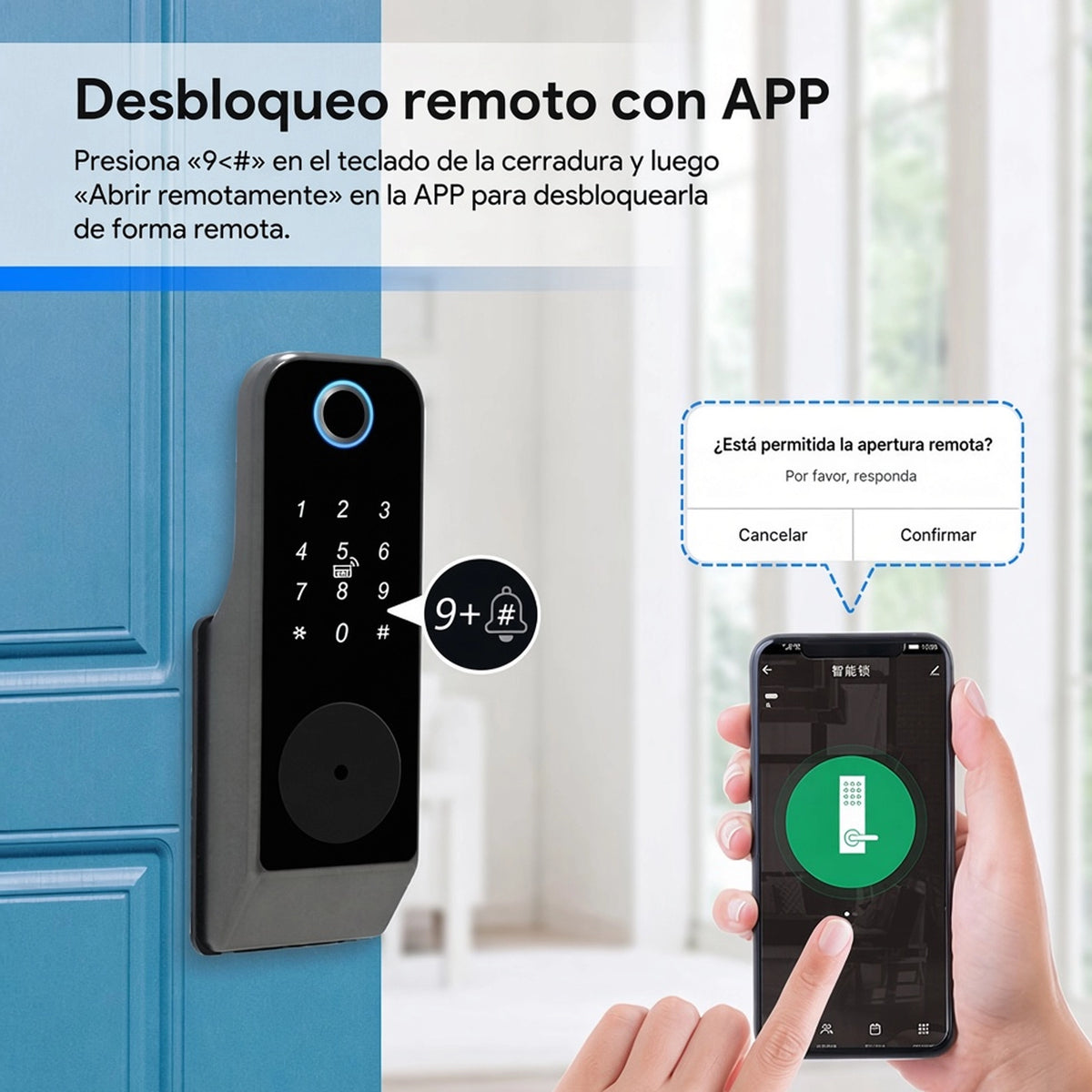 Cerradura Elegante  K20 Doble Seguridad