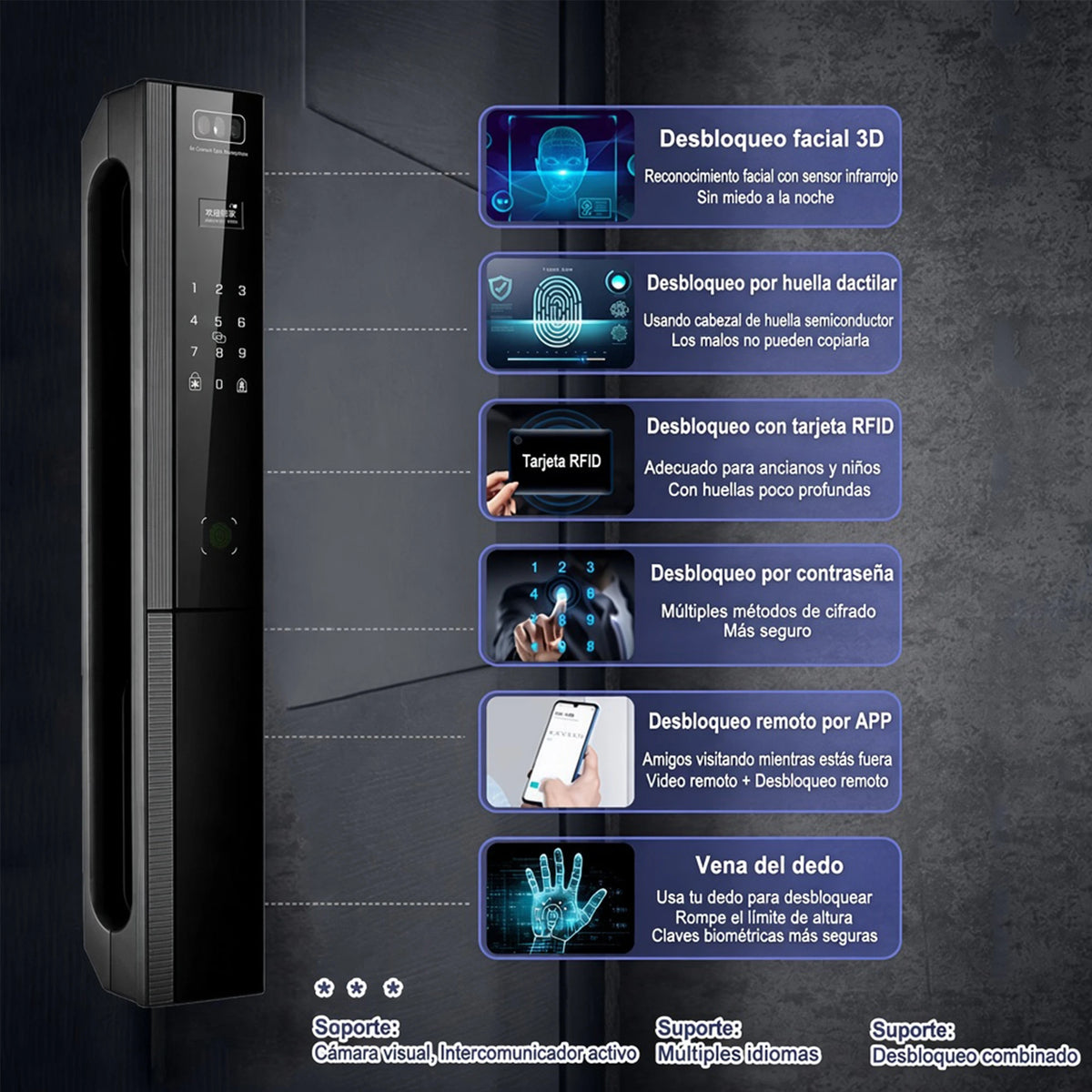 Cerradura Inteligente K940 con Reconocimiento Facial