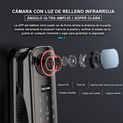 Cerradura Inteligente k915 con Reconocimiento Facial