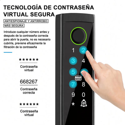 Cerradura Inteligente HD04 para Puerta de Aluminio