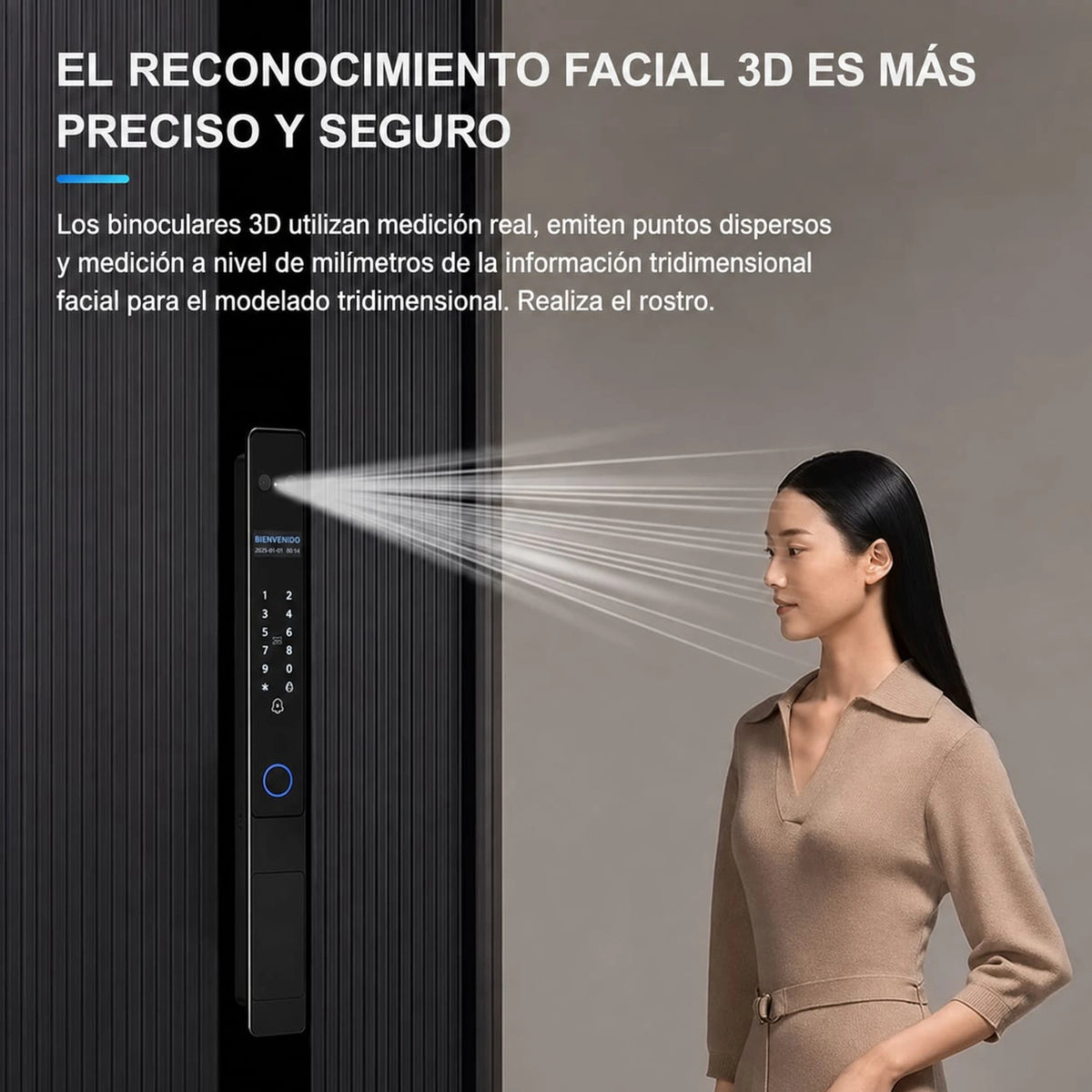 Cerradura Inteligente HD10 para Puerta de Aluminio