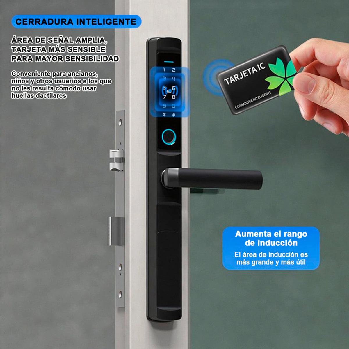 Cerradura Inteligente HD05 para Puerta de Aluminio