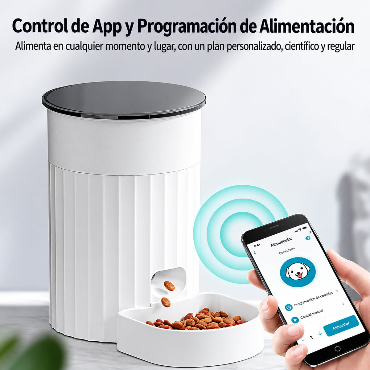 Comedero Smart App de 3L de 1 plato