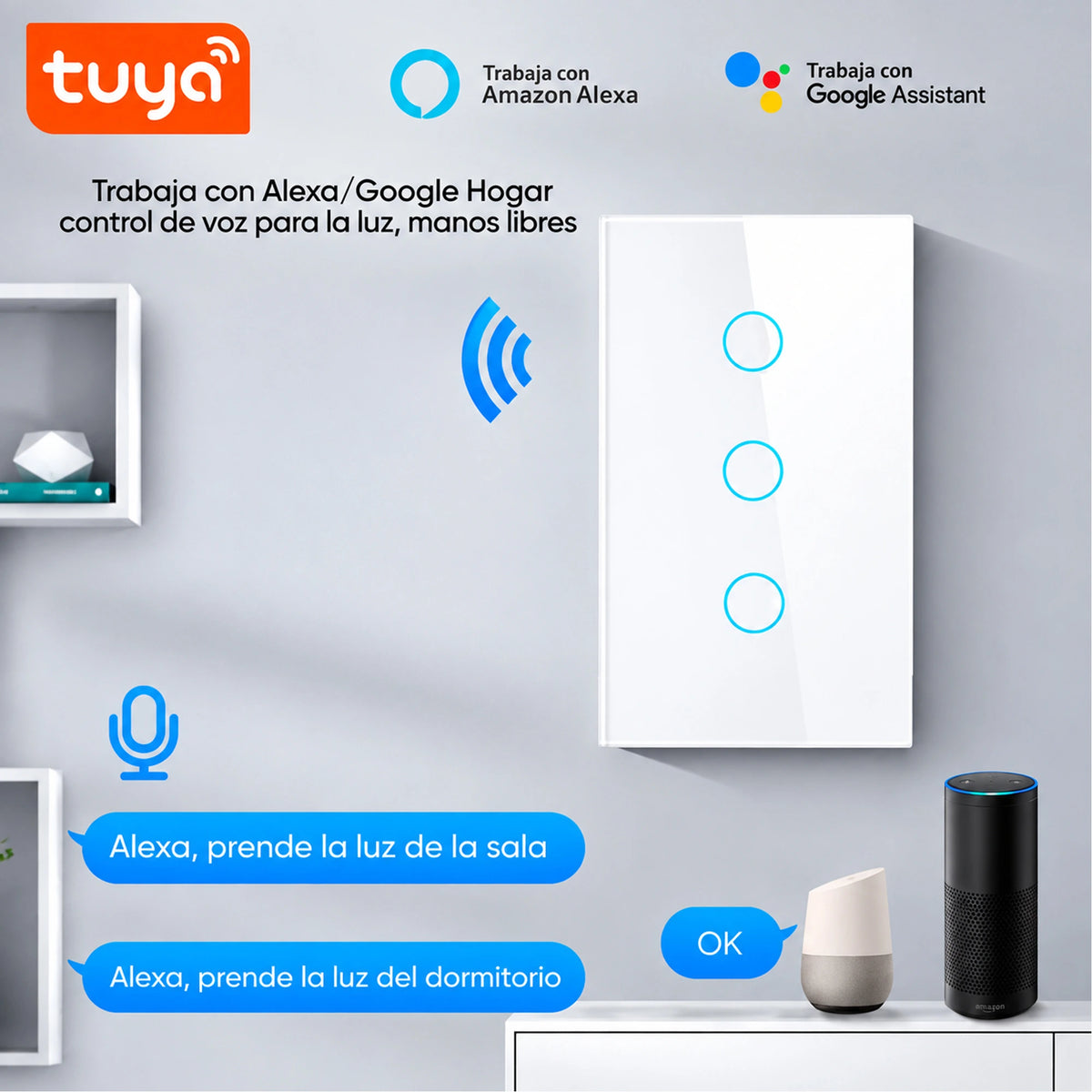 Interruptor Inteligente 3 botones